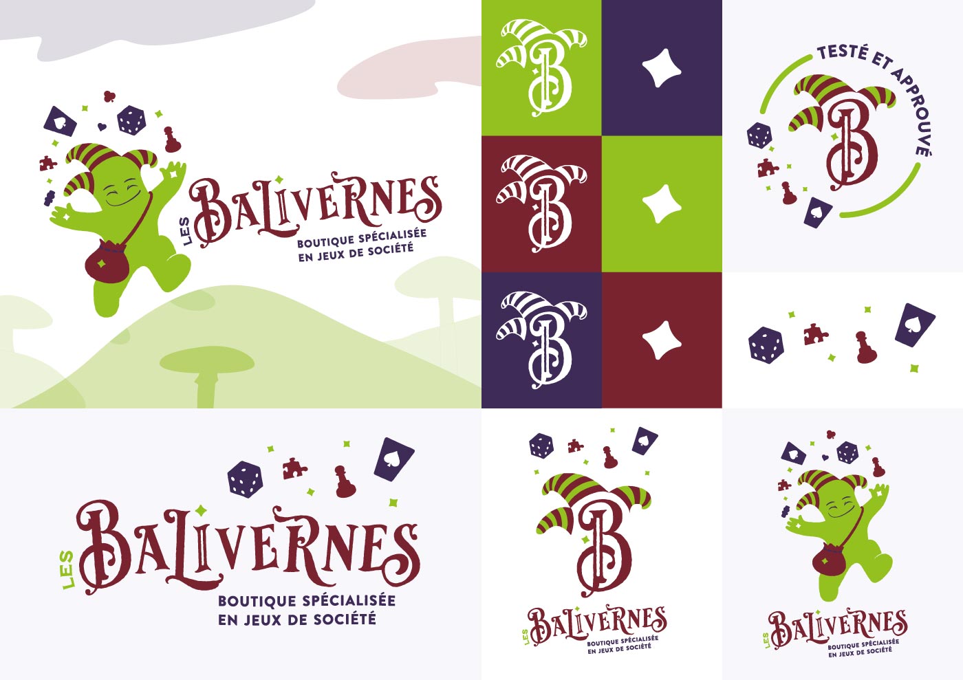 Déclinaison de l'identité visuelle des Balivernes